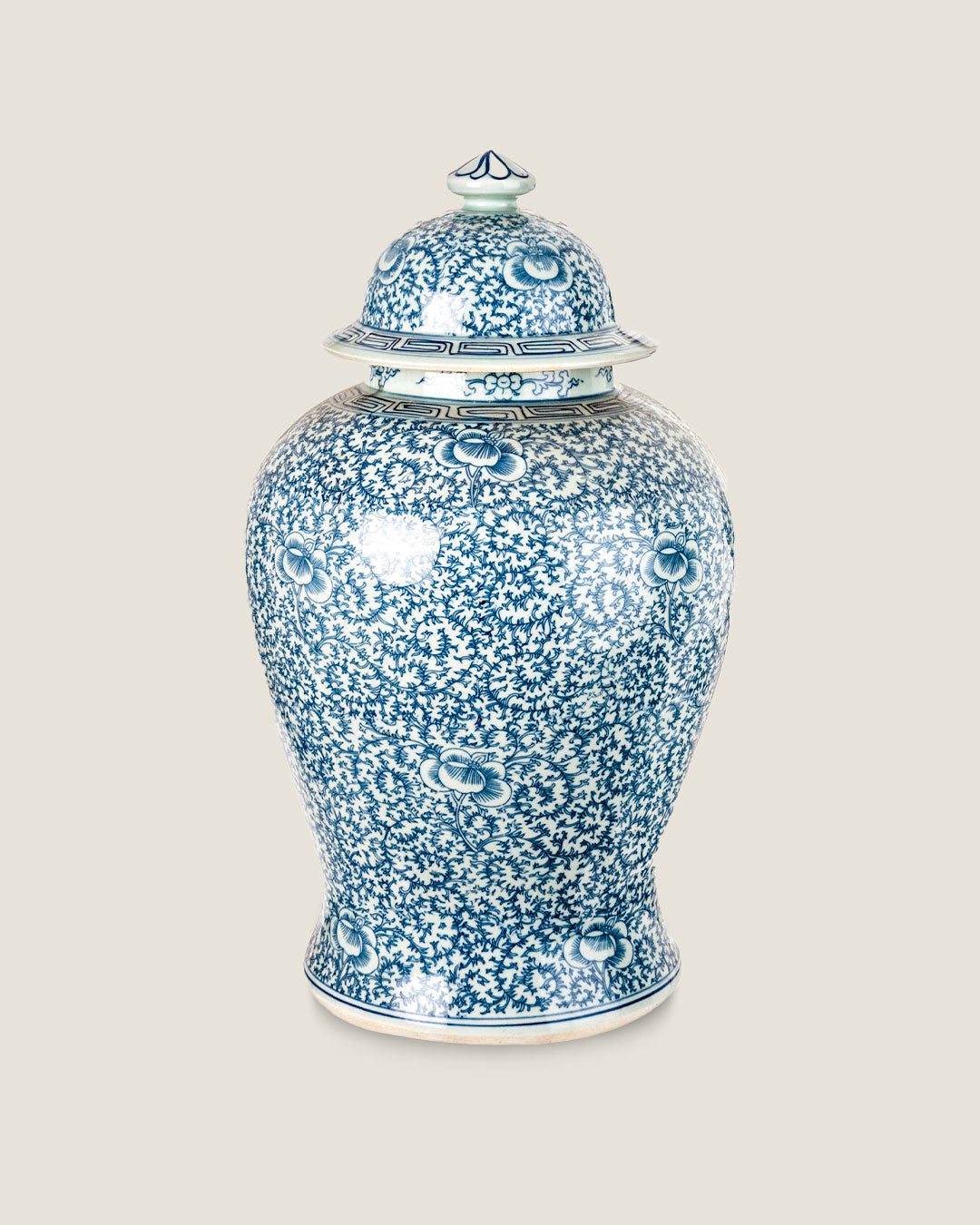 TINAJA DE PORCELANA DE ESTILO ORIENTAL