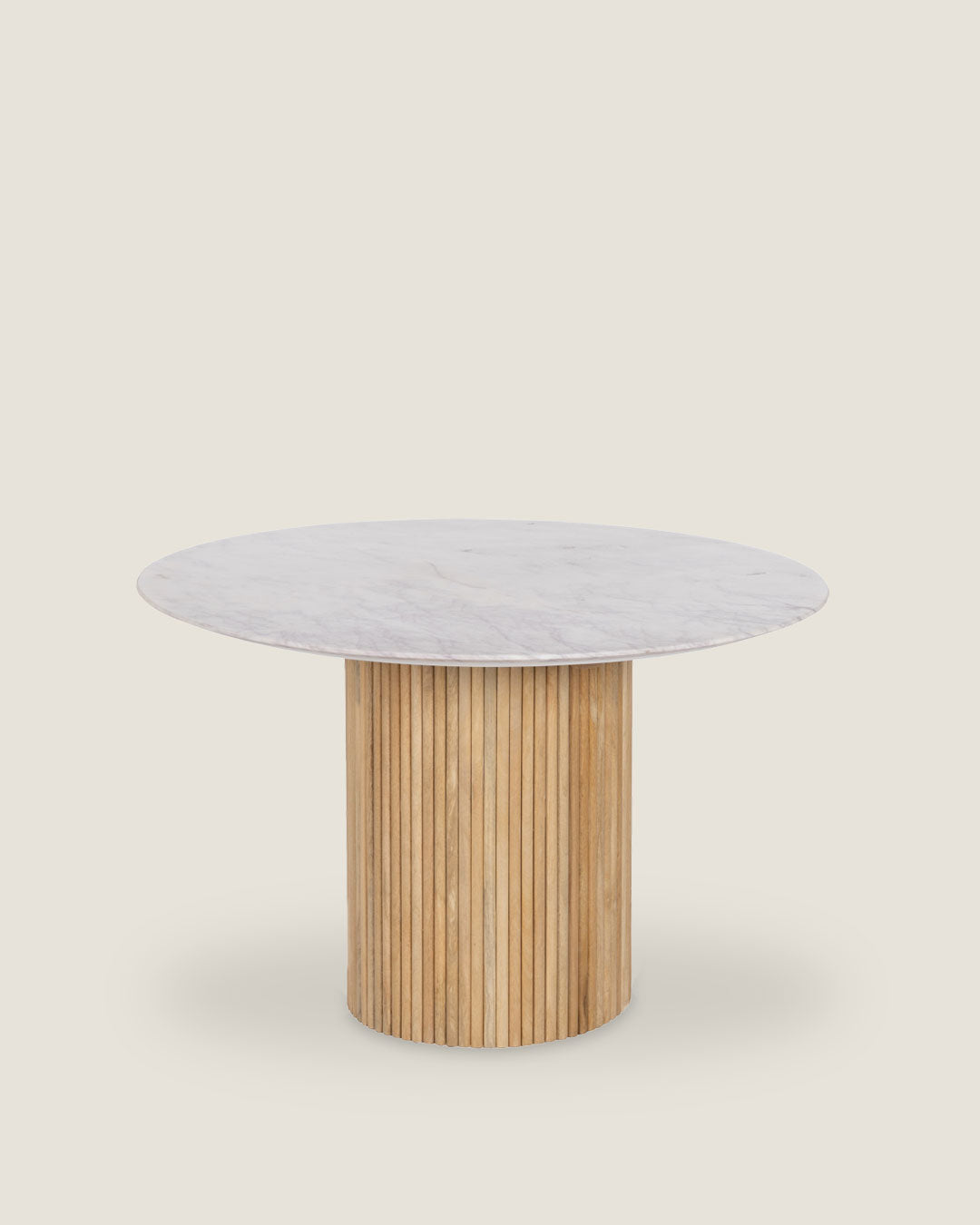 MESA DE COMEDOR DE MADERA Y MÁRMOL