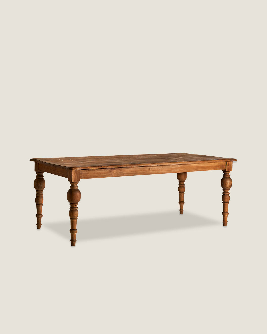 MESA DE COMEDOR DE MADERA DE OLMO