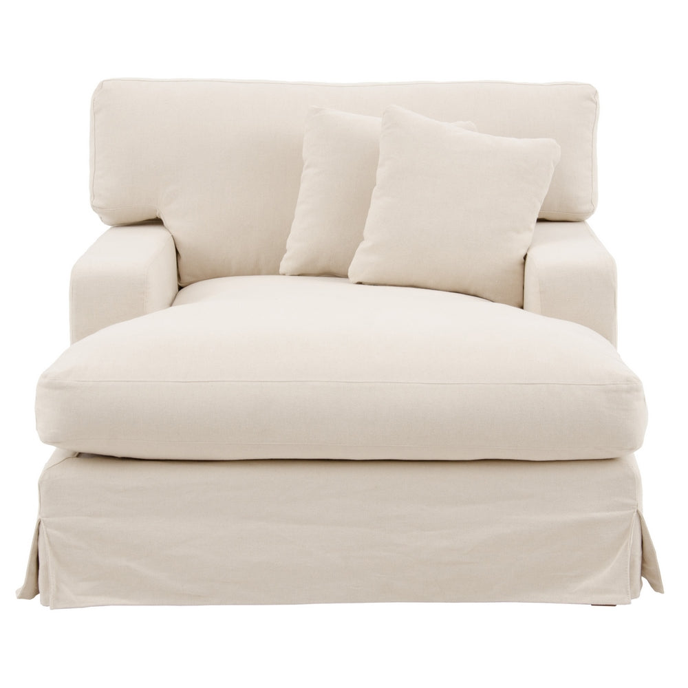 CHAISELONGUE DE TEJIDO BEIGE