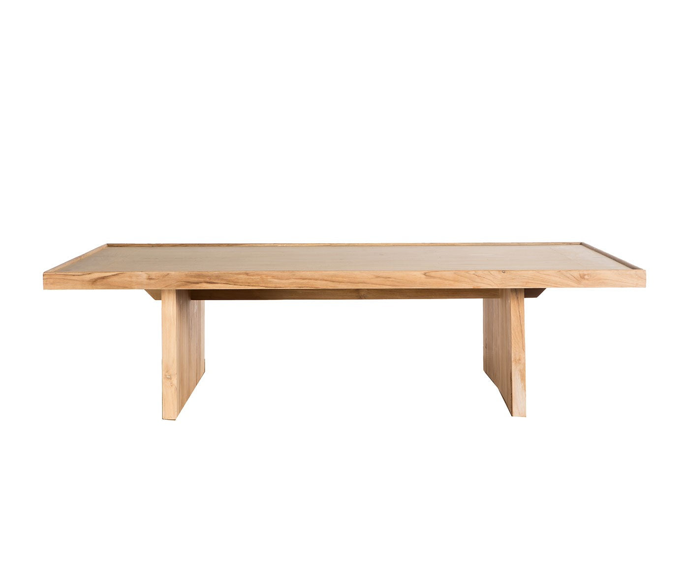 MESA DE CENTRO DE MADERA DE TECA Y PLYWOOD