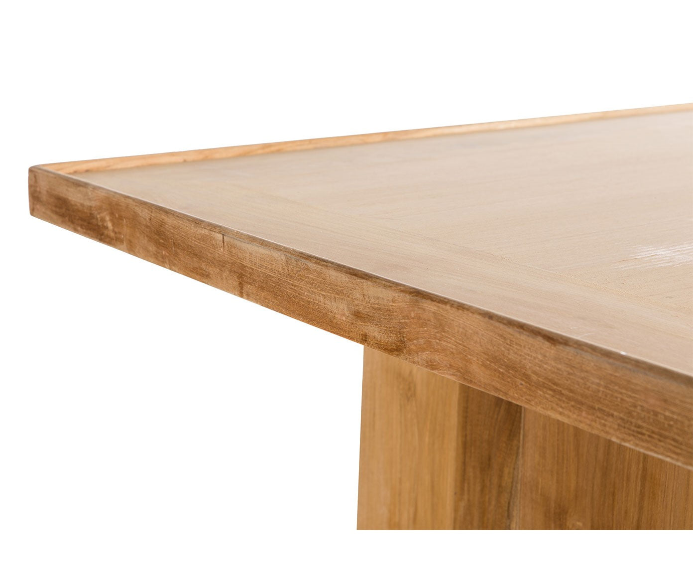 MESA DE CENTRO DE MADERA DE TECA Y PLYWOOD