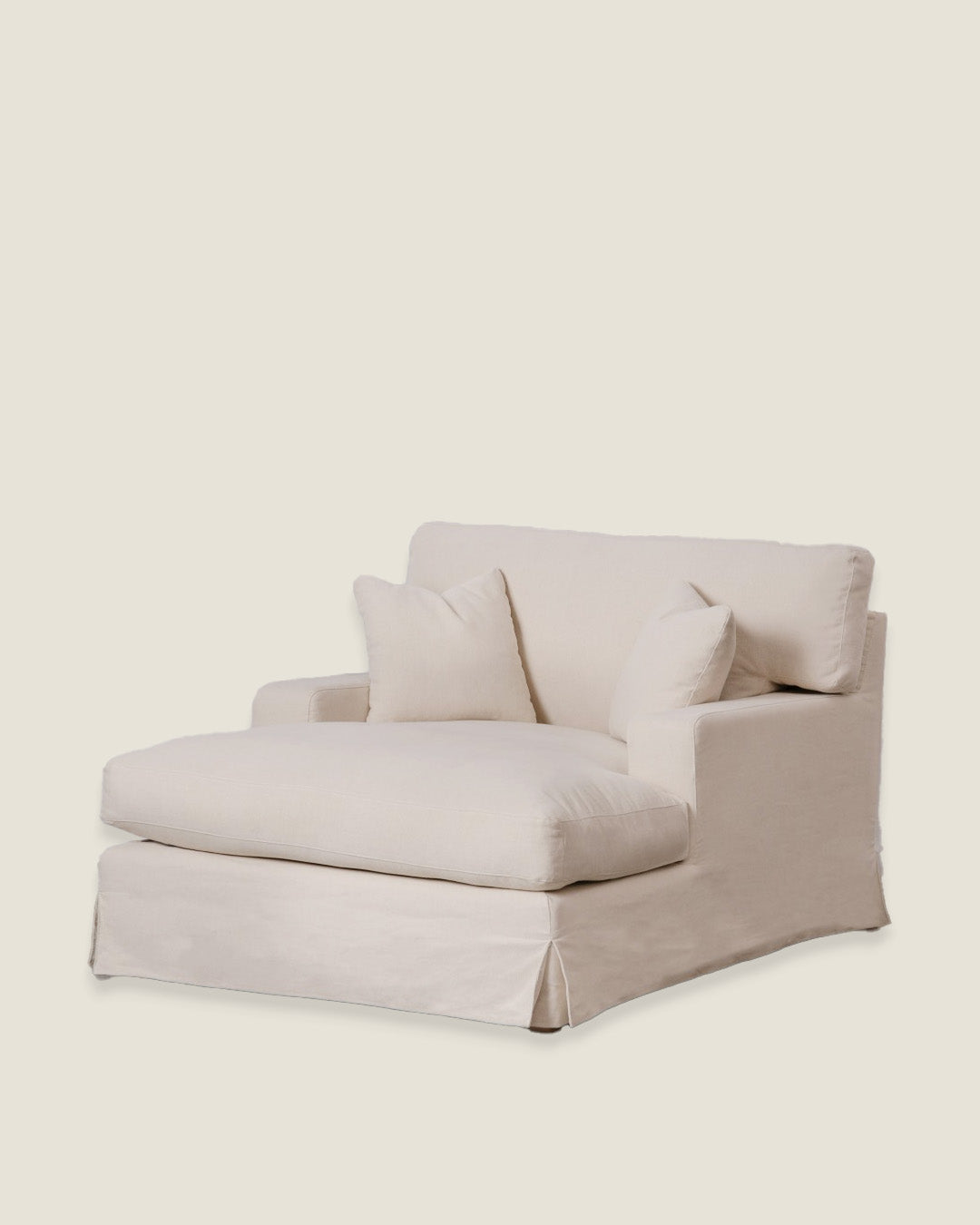 CHAISELONGUE DE TEJIDO BEIGE